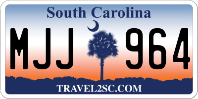 SC license plate MJJ964