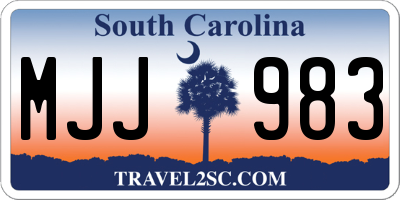 SC license plate MJJ983