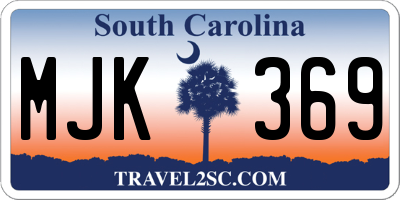 SC license plate MJK369