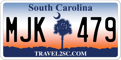 SC license plate MJK479