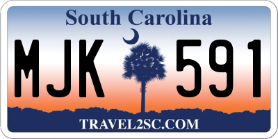SC license plate MJK591
