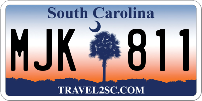 SC license plate MJK811