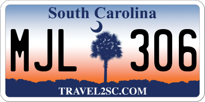 SC license plate MJL306