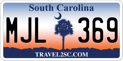 SC license plate MJL369