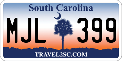 SC license plate MJL399