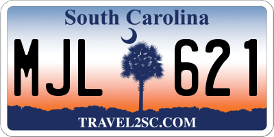 SC license plate MJL621