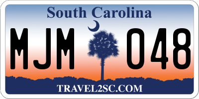SC license plate MJM048