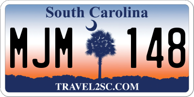SC license plate MJM148