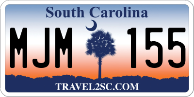 SC license plate MJM155