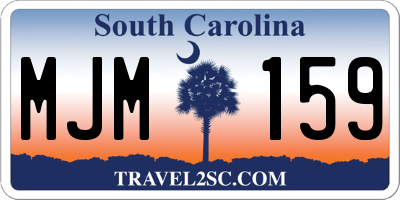 SC license plate MJM159