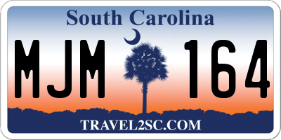 SC license plate MJM164