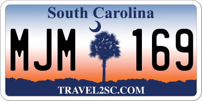 SC license plate MJM169
