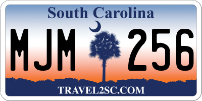 SC license plate MJM256