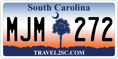 SC license plate MJM272