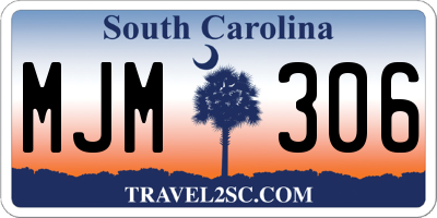 SC license plate MJM306