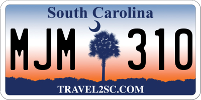 SC license plate MJM310