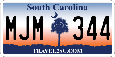 SC license plate MJM344