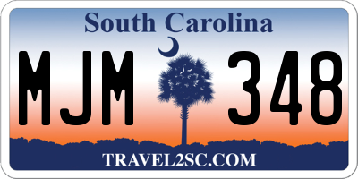 SC license plate MJM348