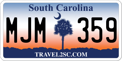SC license plate MJM359