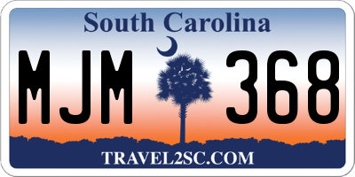 SC license plate MJM368