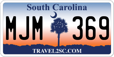 SC license plate MJM369