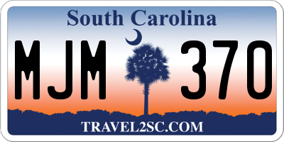 SC license plate MJM370