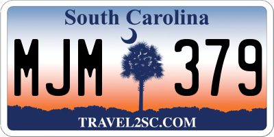 SC license plate MJM379