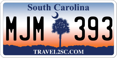 SC license plate MJM393