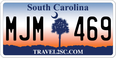 SC license plate MJM469