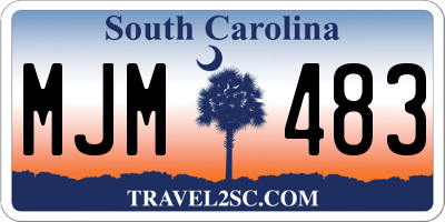 SC license plate MJM483