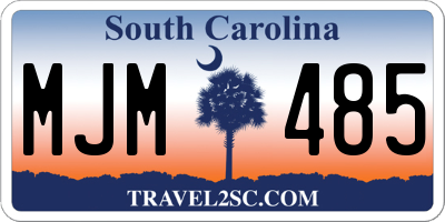 SC license plate MJM485