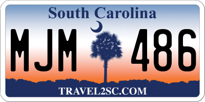 SC license plate MJM486