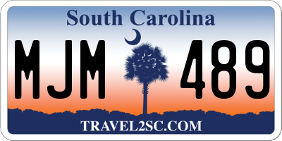 SC license plate MJM489