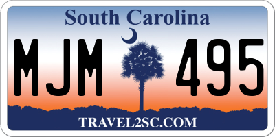 SC license plate MJM495