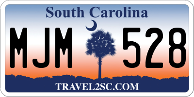 SC license plate MJM528