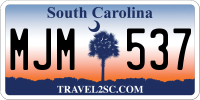 SC license plate MJM537