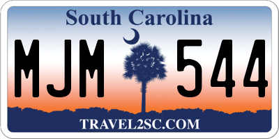SC license plate MJM544