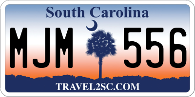 SC license plate MJM556