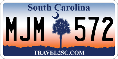 SC license plate MJM572
