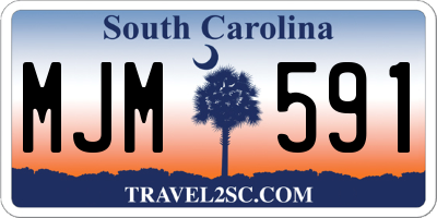 SC license plate MJM591
