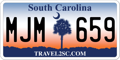 SC license plate MJM659