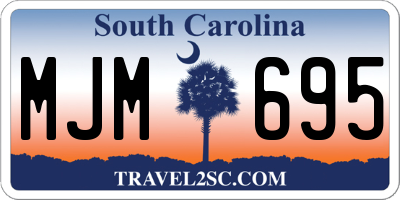 SC license plate MJM695