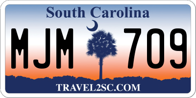 SC license plate MJM709