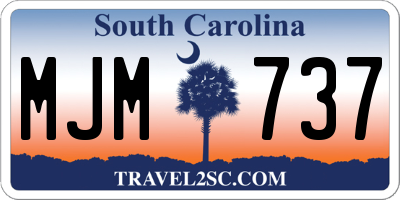SC license plate MJM737