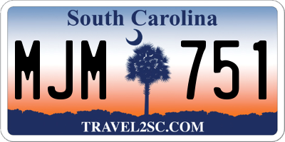 SC license plate MJM751