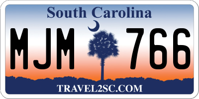 SC license plate MJM766
