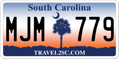 SC license plate MJM779