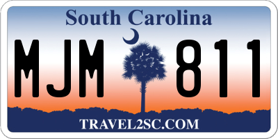 SC license plate MJM811