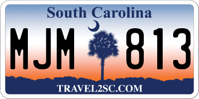 SC license plate MJM813