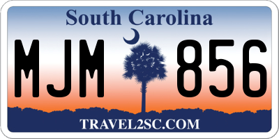 SC license plate MJM856